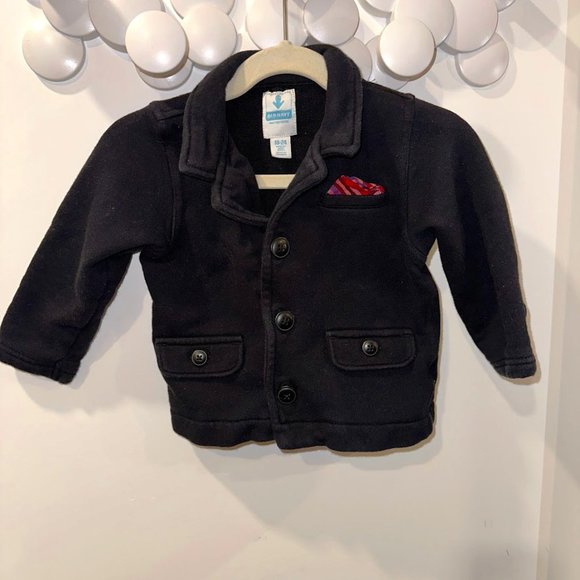 Old Navy cotton button up blazer with pocket square - Picture 1 of 5